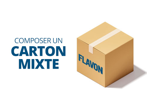 Bannière de carton mixte